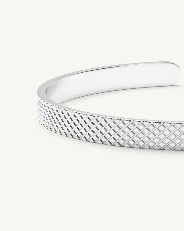 Grid Bangle Polished