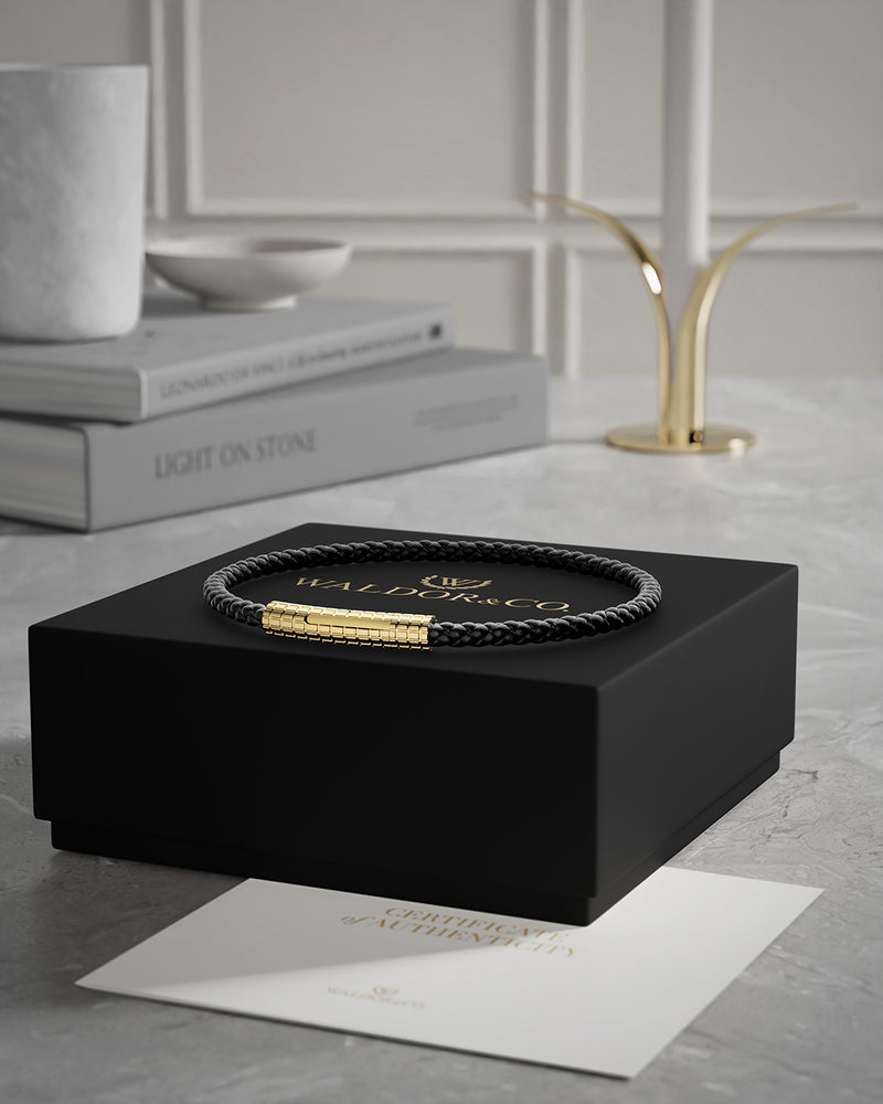 Grid Leather Bracelet