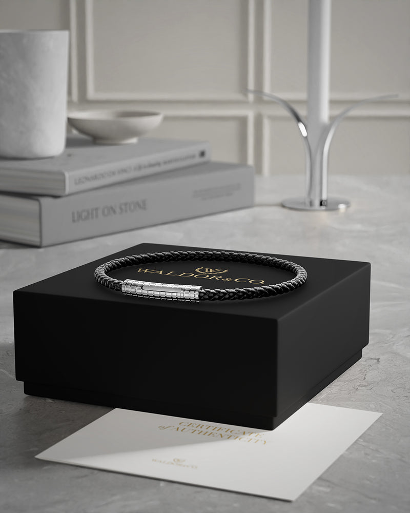 Grid Leather Bracelet