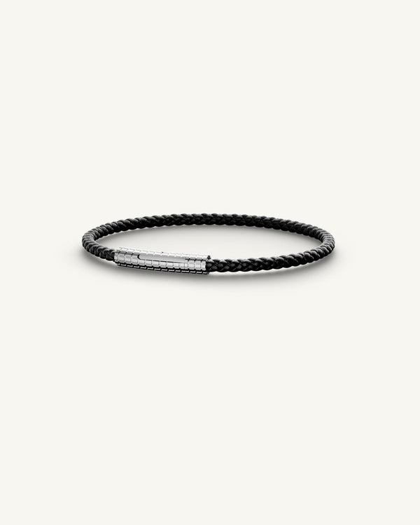Grid Leather Bracelet
