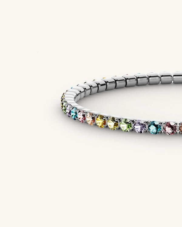 Tennis Rainbow Chain Polished