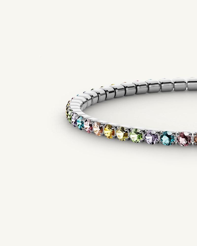 Tennis Rainbow Chain Polished
