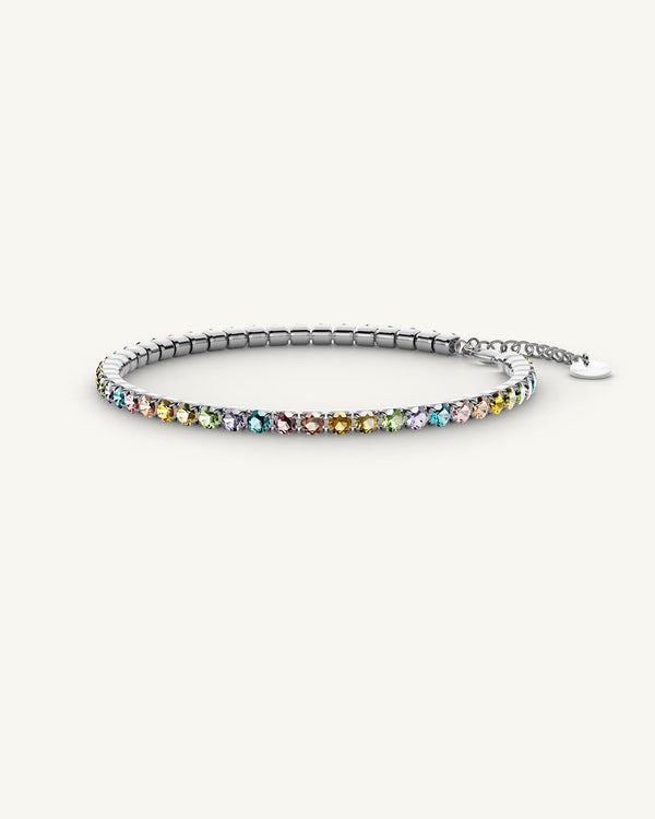 Tennis Rainbow Chain Polished