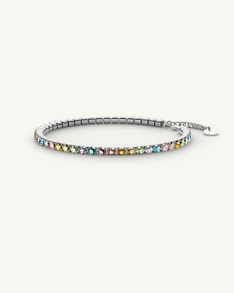Tennis Rainbow Chain Polished
